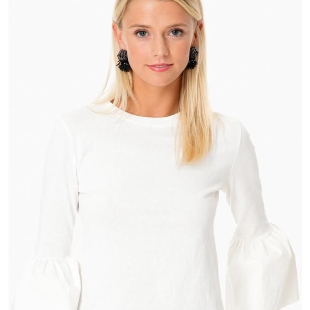 NWT English Factory White Waverly Tee